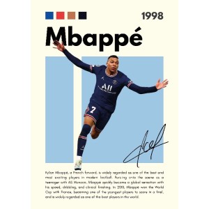 Mbappé Vinilo Adhesivo Coleccion Fútbol