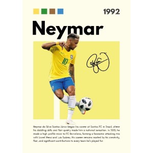 Neymar Vinilo Adhesivo Coleccion Fútbol