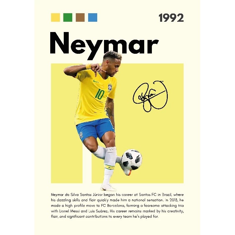 Neymar Vinilo Adhesivo Coleccion Fútbol Neymar Vinilo Adhesivo Coleccion Fútbol