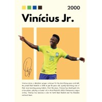 Vinícius Jr. Vinilo Adhesivo Coleccion Fútbol