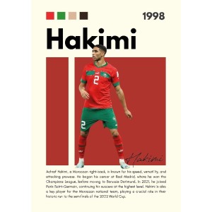 Hakimi Vinilo Adhesivo Coleccion Fútbol