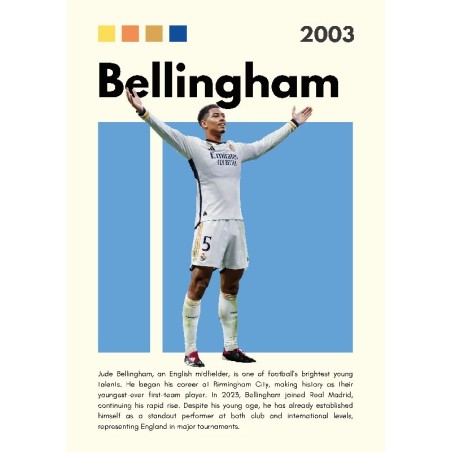 Bellingham Vinilo Adhesivo Coleccion Fútbol