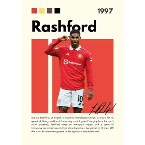Rashford Vinilo Adhesivo Coleccion Fútbol