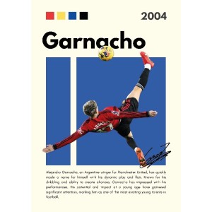 Garnacho Vinilo Adhesivo Coleccion Fútbol