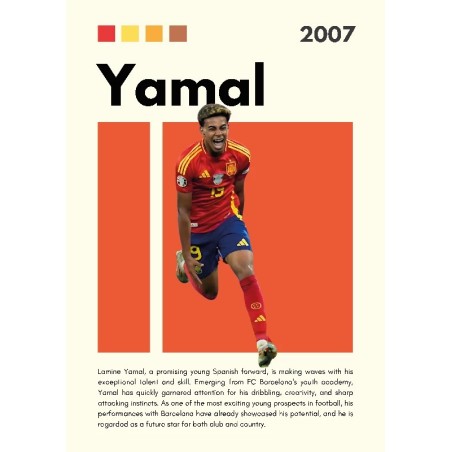 Yamal Vinilo Adhesivo Coleccion Fútbol