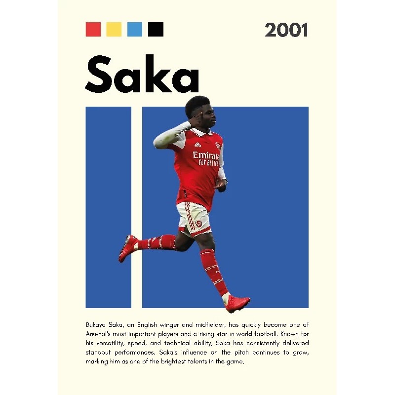 Saka Vinilo Adhesivo Coleccion Fútbol Saka Vinilo Adhesivo Coleccion Fútbol