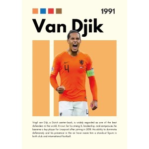 Van Djik Vinilo Adhesivo Coleccion Fútbol