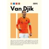 Vinilo Adhesivo Van Djik Coleccion Fútbol 01067