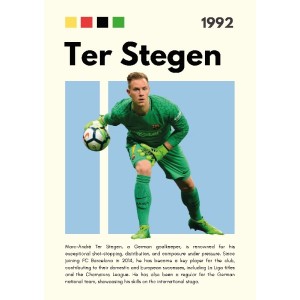Ter Stegen Vinilo Adhesivo Coleccion Fútbol