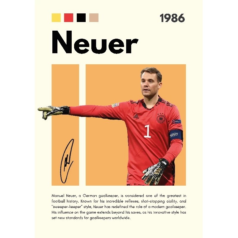 Neuer Vinilo Adhesivo Coleccion Fútbol Neuer Vinilo Adhesivo Coleccion Fútbol