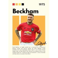 Beckham Vinilo Adhesivo Coleccion Fútbol