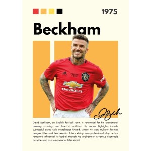 Beckham Vinilo Adhesivo Coleccion Fútbol
