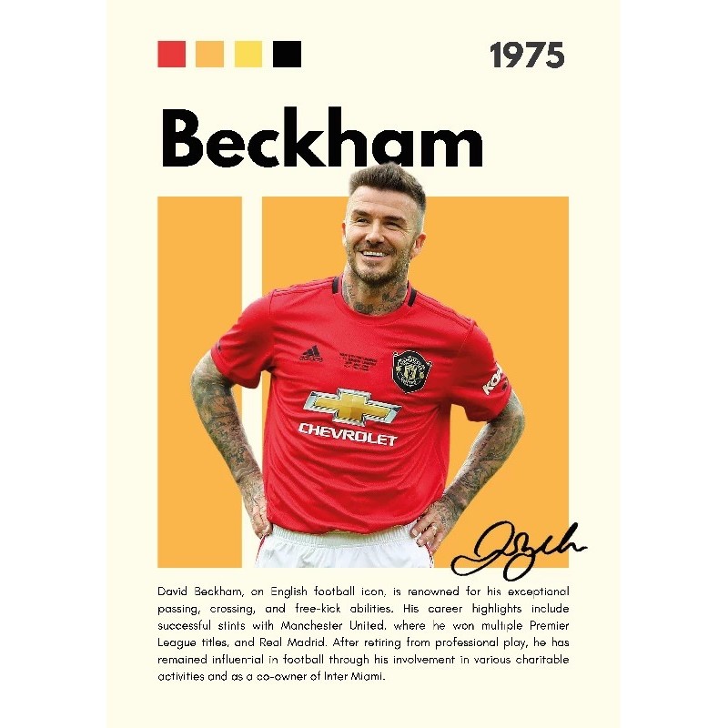 Beckham Vinilo Adhesivo Coleccion Fútbol Beckham Vinilo Adhesivo Coleccion Fútbol