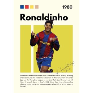 Ronaldinho Vinilo Adhesivo Coleccion Fútbol