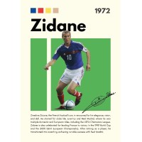 Zidane Vinilo Adhesivo Coleccion Fútbol