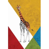 Vinilo Adhesivo Jirafa Coleccion Pintura Animales 0003