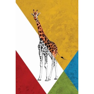 Vinilo Adhesivo Jirafa Coleccion Pintura Animales 0003