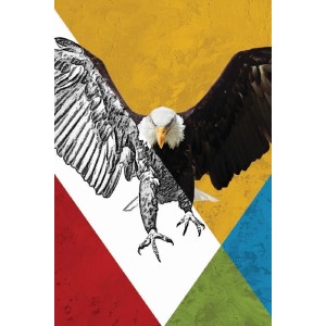 Vinilo Adhesivo Aguila Coleccion Pintura Animales 0010