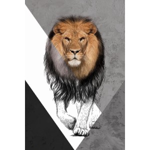 Vinilo Adhesivo Leon Coleccion Pintura Animales 0011