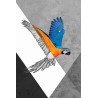 Vinilo Adhesivo Guacamayo Coleccion Pintura Animales 0018