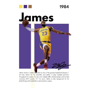 Vinilo Adhesivo Lebron James NBA 01498