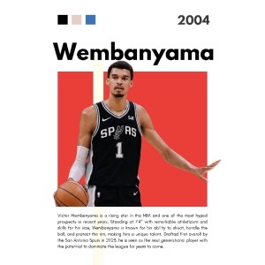 Vinilo Adhesivo Victor Wembanyama NBA 01507