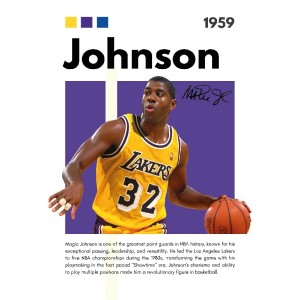 Vinilo Adhesivo Magic Johnson NBA 01509
