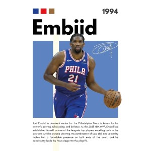 Vinilo Adhesivo Joel Embiid NBA 01512