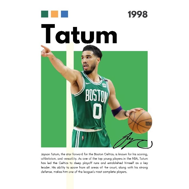 Vinilo Adhesivo  Jayson Tatum NBA 01513