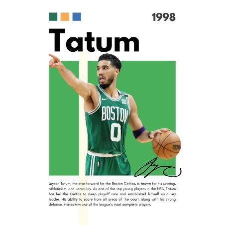 Vinilo Adhesivo  Jayson Tatum NBA 01513