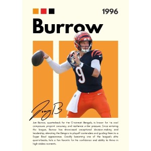 Vinilo Adhesivo Burrow NFL 01522