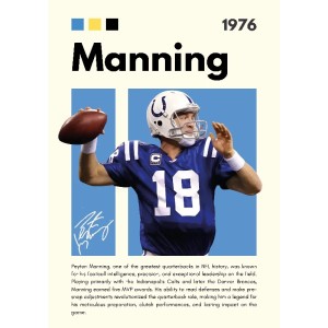 Vinilo Adhesivo Manning NFL 01523
