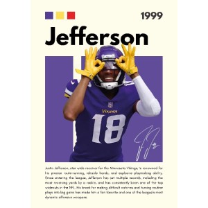 Vinilo Adhesivo Jefferson NFL 01524
