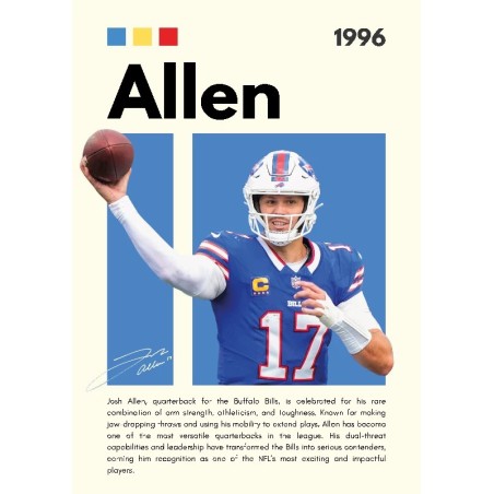 Vinilo Adhesivo Allen NFL 01527