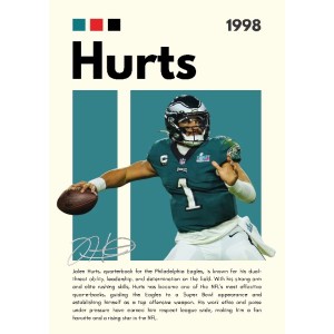 Vinilo Adhesivo Hurts NFL 01529