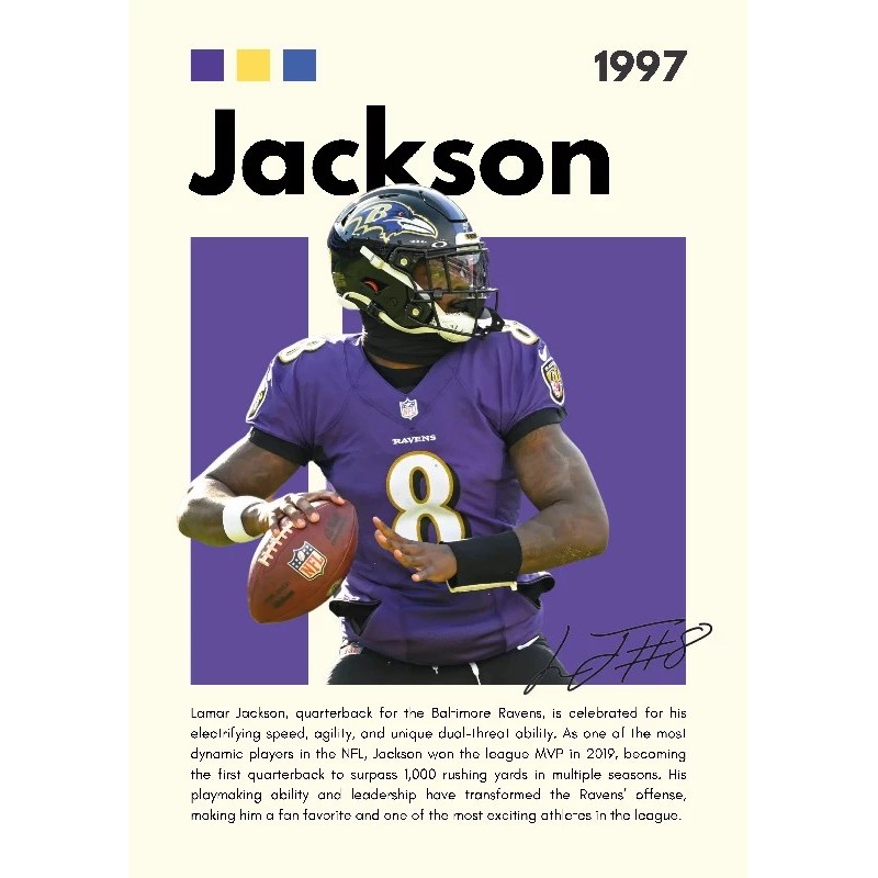 Vinilo Adhesivo Jackson NFL 01537