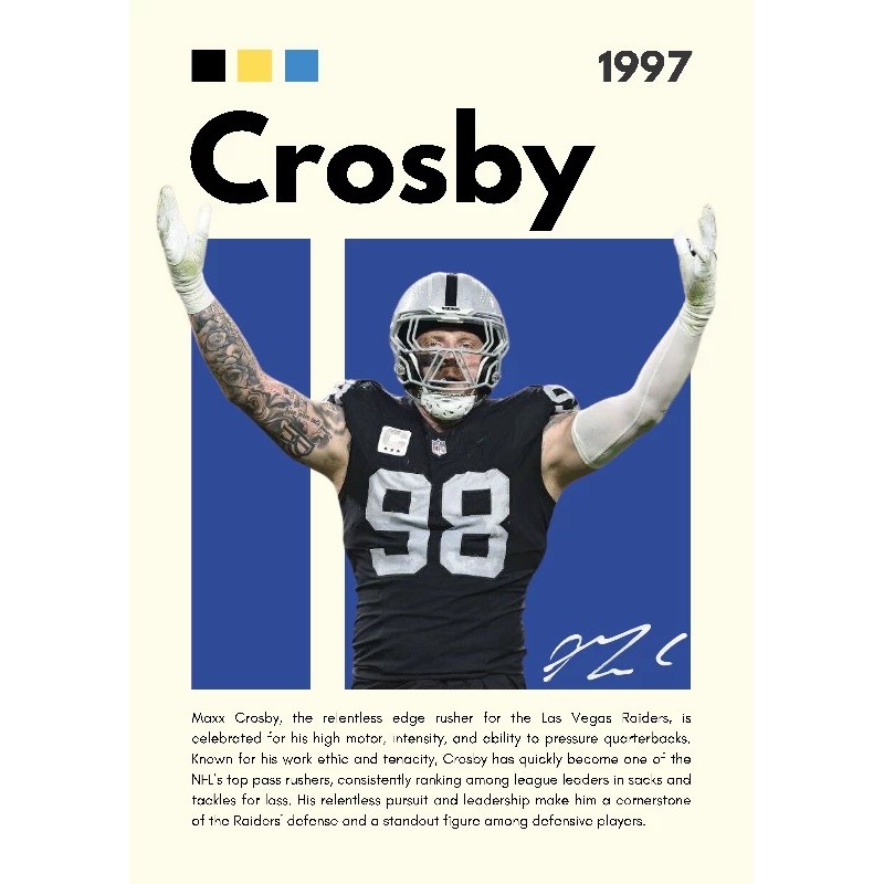 Vinilo Adhesivo Crosby NFL 01538