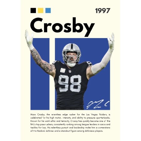 Vinilo Adhesivo Crosby NFL 01538