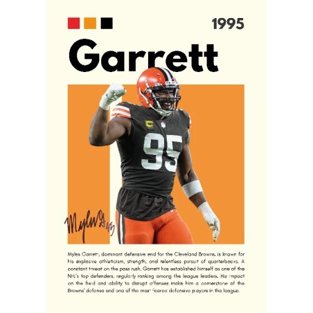 Vinilo Adhesivo Garrett NFL 01541