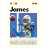 Vinilo Adhesivo James NFL 01547