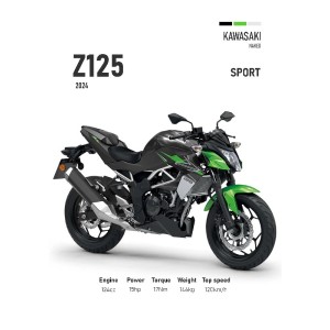 Vinilo Adhesivo Kawasaki Z125 MotoBike 01574