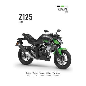 Vinilo Adhesivo Kawasaki Z125 MotoBike 01575