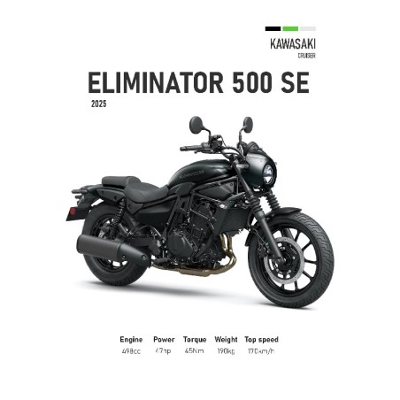 Vinilo Adhesivo La Kawasaki Eliminator 500 SE MotoBile 01581