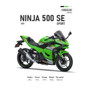 Vinilo Adhesivo Kawasaki Ninja 500 SE MotoBile 01584