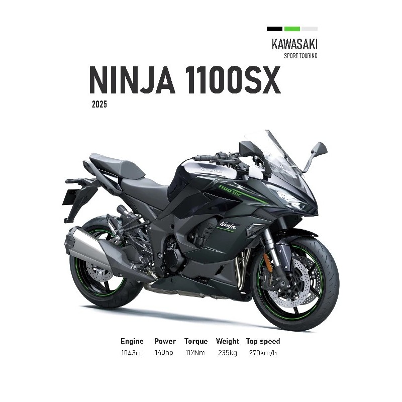 Vinilo Adhesivo Kawasaki Ninja 1100 SX MotoBile 01597 Vinilo Adhesivo Kawasaki Ninja 1100 SX MotoBile 01597