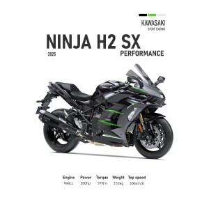 Vinilo Adhesivo Kawasaki Ninja H2 SX MotoBile 01599