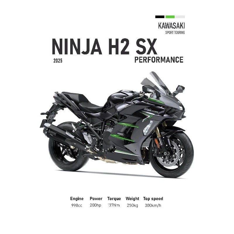 Vinilo Adhesivo Kawasaki Ninja H2 SX MotoBile 01599
