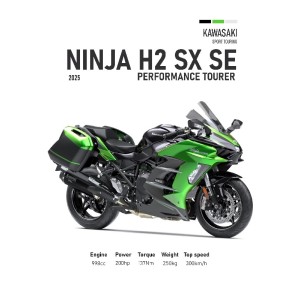 Vinilo Adhesivo Kawasaki Ninja H2 SX SE MotoBile 01600
