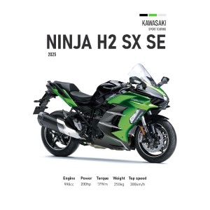 Vinilo Adhesivo Kawasaki Ninja H2 SX SE MotoBile 01603