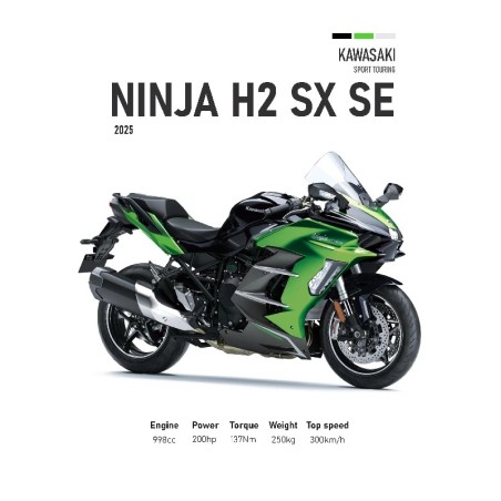 Vinilo Adhesivo Kawasaki Ninja H2 SX SE MotoBile 01603